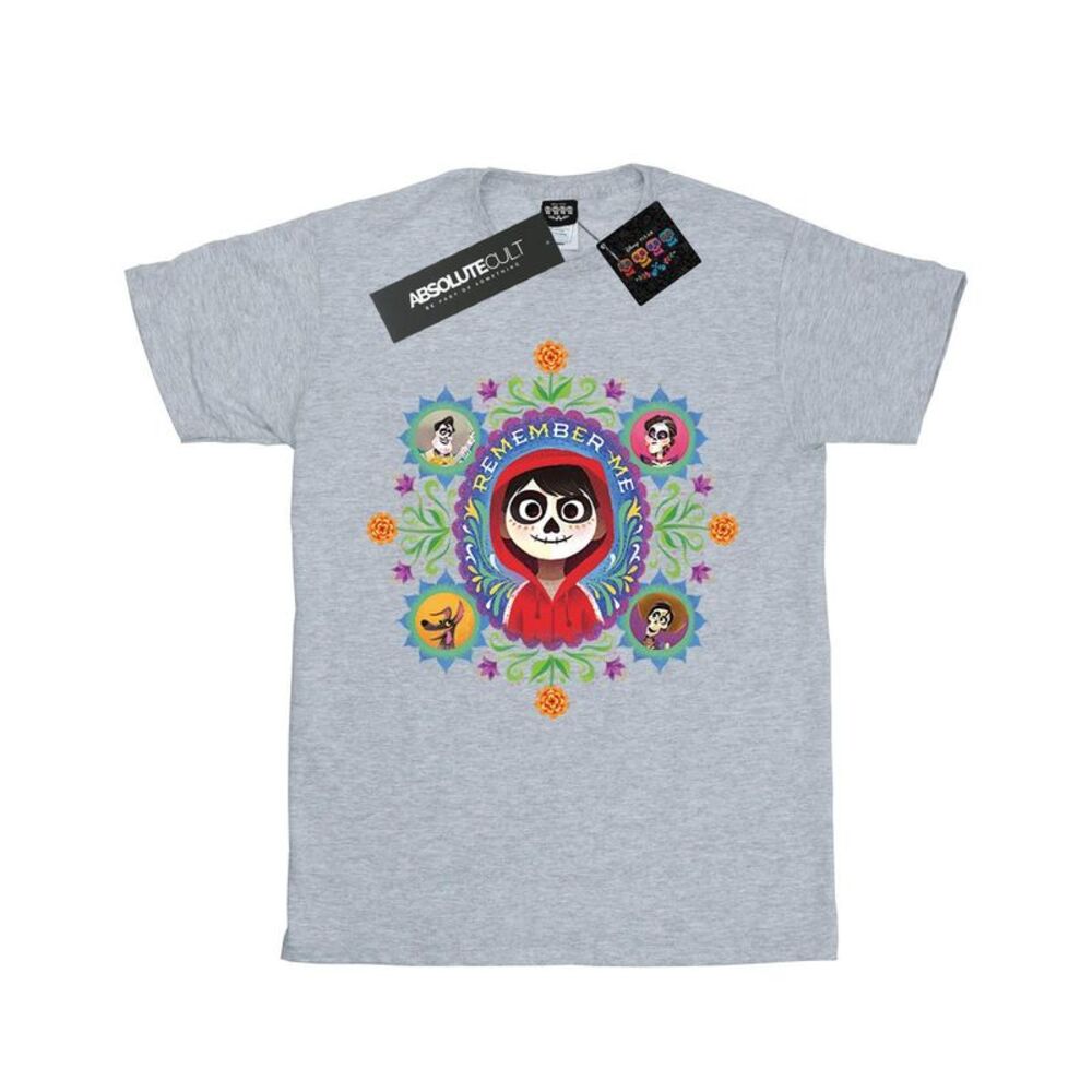 Coco Girls Remember Me Cotton T-Shirt / Sports Grey